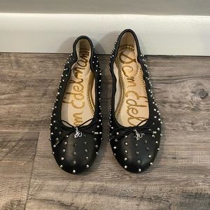 New in Box - Sam Edelman Black Ballet Flats with Studs